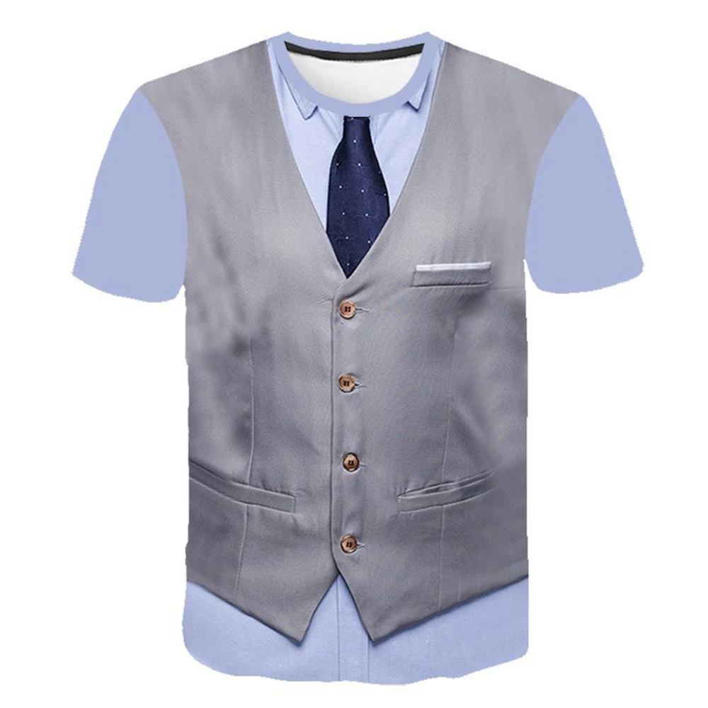 Tuxedo T-Shirt Mens Print Shirt Short Sleeve Casual Fake Top Tops Graphics Men Suit Summer 3D T-Shirt T-Shirts
Tuxedo T-Shirt Mens Print Shirt Short Sleeve Casual Fake Top Tops Graphics Men Suit Summer 3D T-Shirt T-Shirts