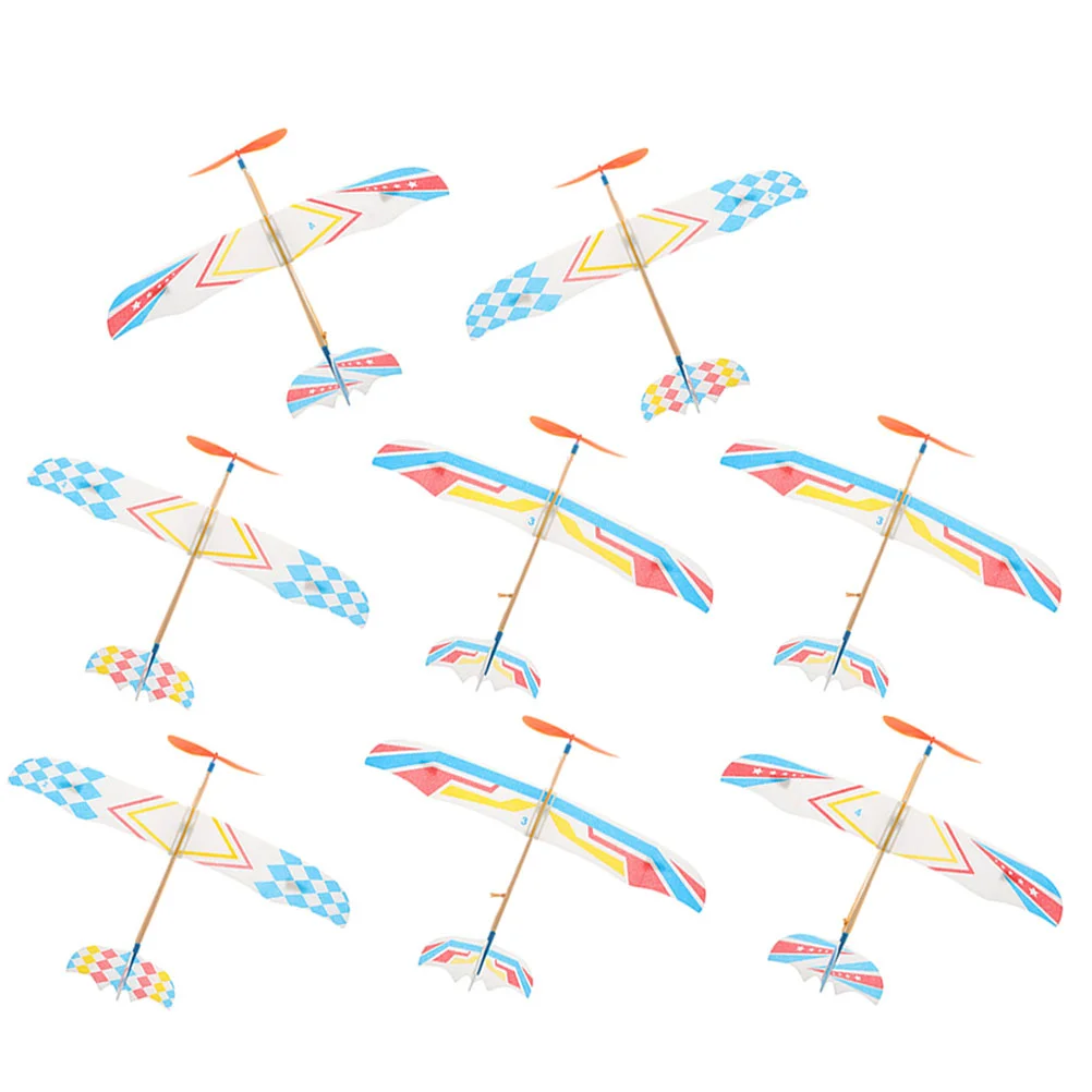8 Pcs Kids Toys Rubber Band Plane Simple Airplane Model Hand Toss For Outdoor Flying Child
8 Pcs Kids Toys Rubber Band Plane Simple Airplane Model Hand Toss For Outdoor Flying Child