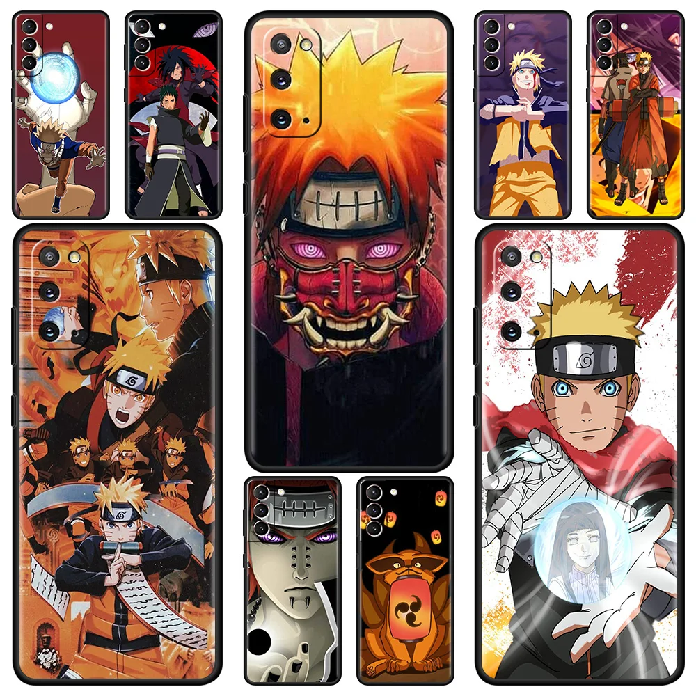 Японский мультяшный чехол Naruto для Samsung Galaxy S20 FE S22 S21 Ultra S10 S9 S8 Plus S10e S7 Edge телефона