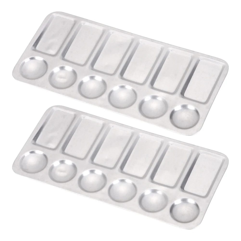 Tray Watercolor Mixing Plate Oil Painting Makeup Metal Artist Color Tin Trays Box Pigment Stainless Steel Kids Student
Tray Watercolor Mixing Plate Oil Painting Makeup Metal Artist Color Tin Trays Box Pigment Stainless Steel Kids Student