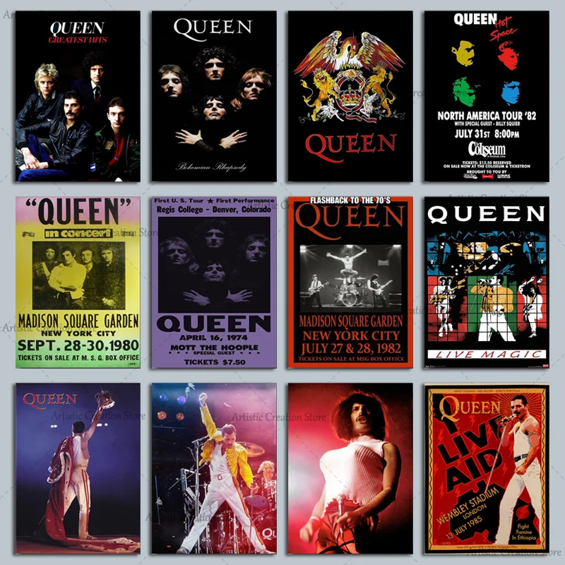 Queen_Band Posters Musik Freddie Art Canvas Print Painting Wall Art Pictures for Modern Family Bedroom Wall Art Home Decor Gift
Queen_Band Posters Musik Freddie Art Canvas Print Painting Wall Art Pictures for Modern Family Bedroom Wall Art Home Decor Gift