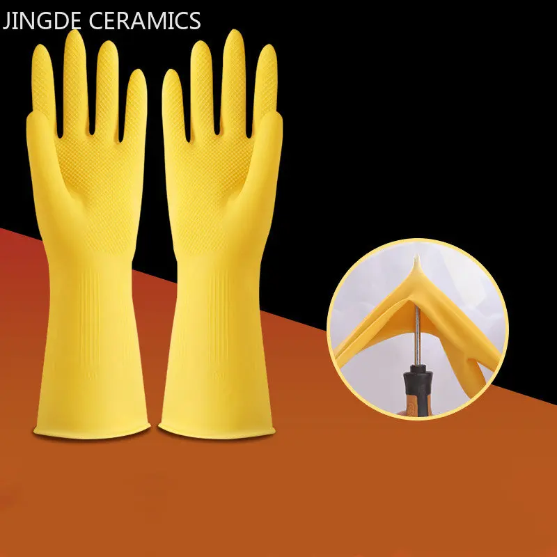 Утолщенные резиновые перчатки, 1 пара, противоскользящие перчатки для защиты от труда, кухонные принадлежности, рабочие перчатки для дома
Утолщенные резиновые перчатки, 1 пара, противоскользящие перчатки для защиты от труда, кухонные принадлежности, рабочие перчатки для дома