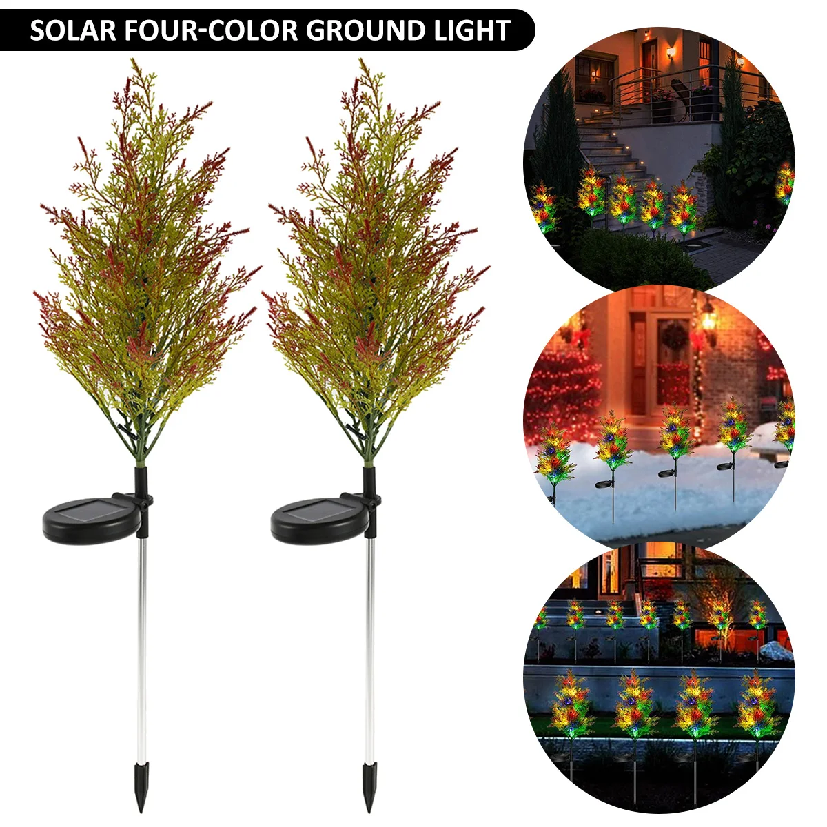 2Pcs Solar Christmas Tree Light Solar Tree Light IP65 Waterproof Outdoor LED Solar Light Reusable Solar Flickering Tree Lamp
2Pcs Solar Christmas Tree Light Solar Tree Light IP65 Waterproof Outdoor LED Solar Light Reusable Solar Flickering Tree Lamp