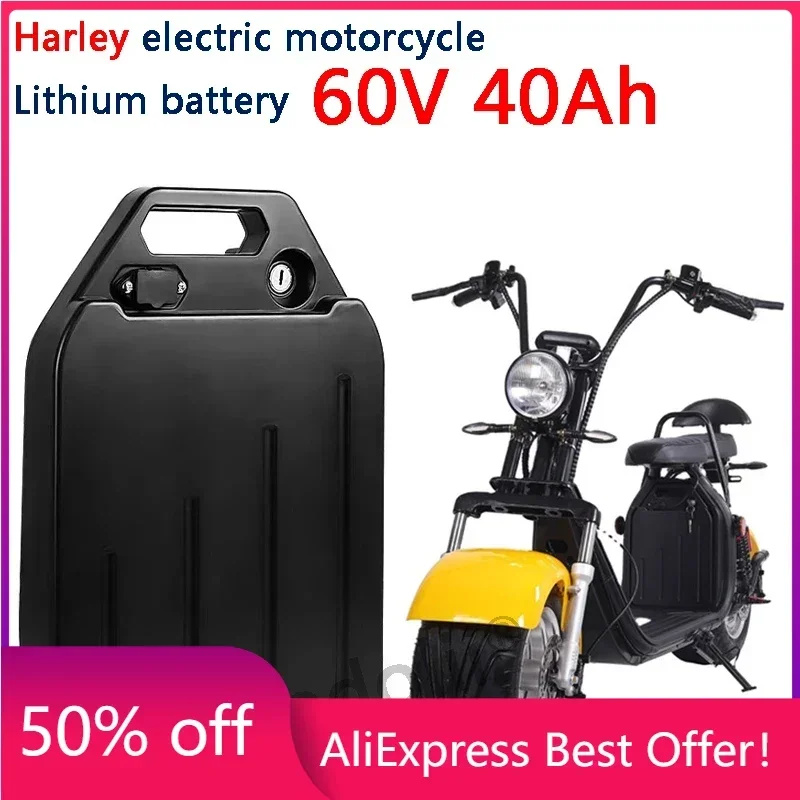 Harley electric car lithium battery waterproof 18650 Battery 60V 40Ah for two Wheel Foldable citycoco electric scooter bicycle
Harley electric car lithium battery waterproof 18650 Battery 60V 40Ah for two Wheel Foldable citycoco electric scooter bicycle