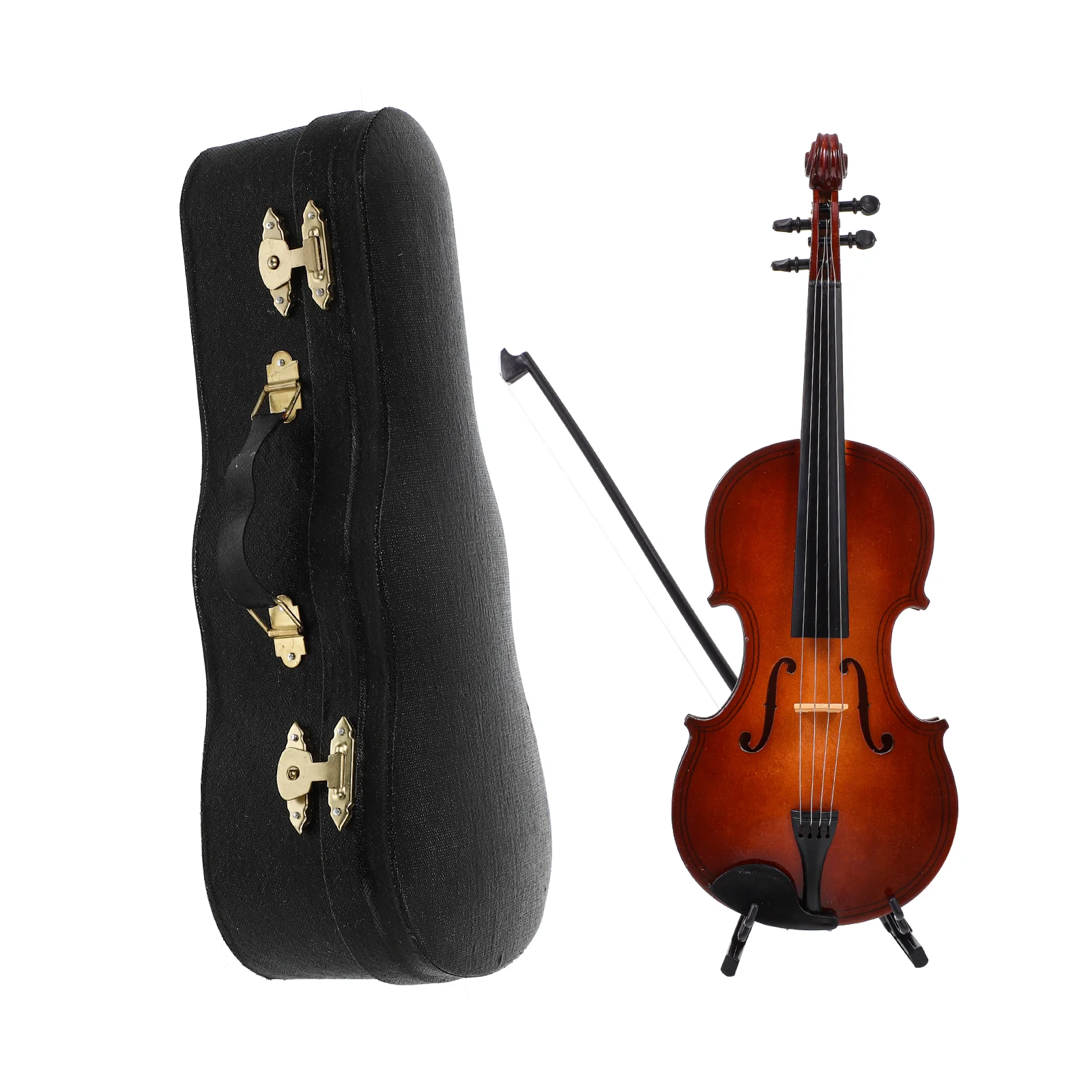 

Violin Kids Case Ornaments Christmas Music Tree Tiny Miniature Viola Instruments Ornament Miniatures Musical Wooden Bows Toy