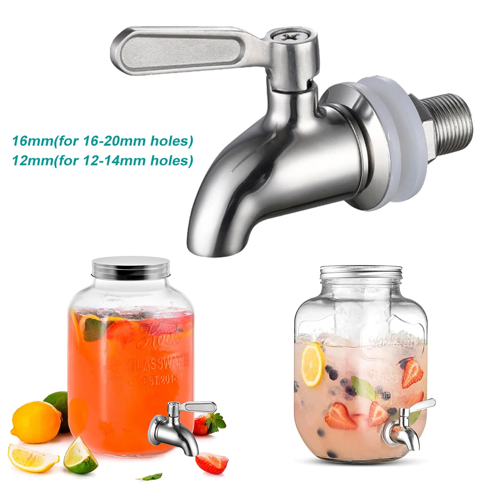 1pc Spigot for Beverage Dispenser Polished Stainless Steel Drink Dispenser Faucet 12mm 16mm Replacement for Water Dispenser Jar
1pc Spigot for Beverage Dispenser Polished Stainless Steel Drink Dispenser Faucet 12mm 16mm Replacement for Water Dispenser Jar