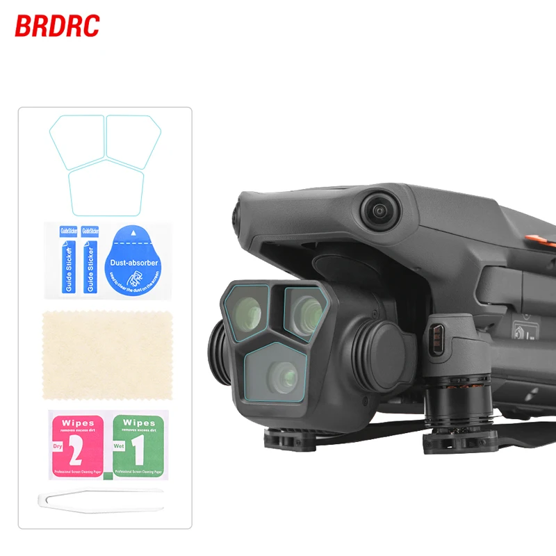 BRDRC Lens Protective Film for DJI Mavic 3 Pro Drone 9H Anti-scratch Tempered Glass Vision Explosion-Proof Cover Accessories
BRDRC Lens Protective Film for DJI Mavic 3 Pro Drone 9H Anti-scratch Tempered Glass Vision Explosion-Proof Cover Accessories