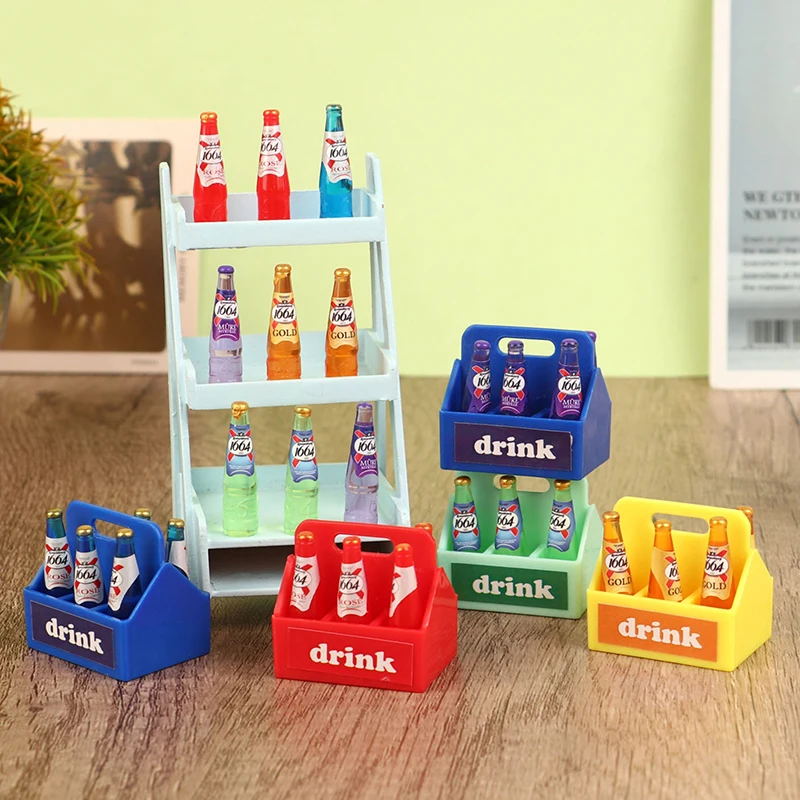 1Set 1:12 Dollhouse Miniature Beer Bottle Beverage Vial With Drink Box Kitchen Model Decor Toy Doll House Accessories
1Set 1:12 Dollhouse Miniature Beer Bottle Beverage Vial With Drink Box Kitchen Model Decor Toy Doll House Accessories