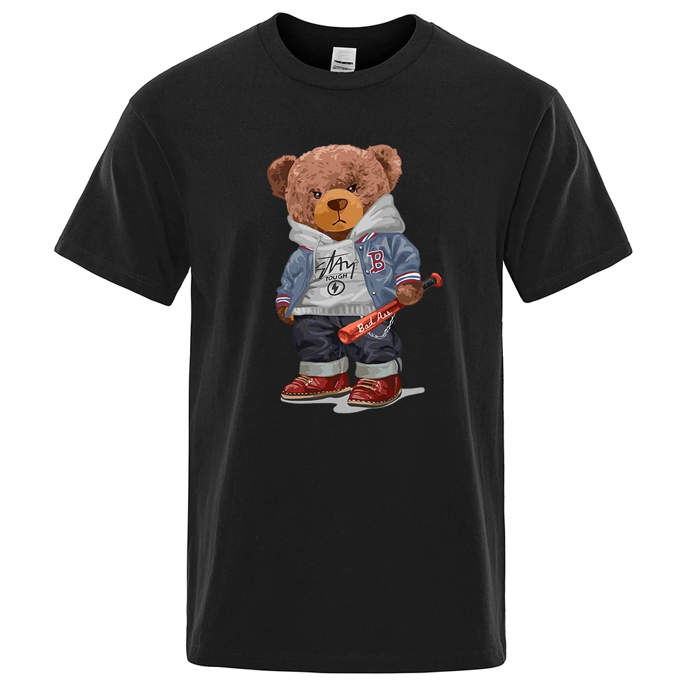 Summer Men T-shirt Street Baseball Teddy Bear Boy Tshirt Loose Oversize T-Shirt Breathable Top Fashion Casual Cotton Tee Clothes
Summer Men T-shirt Street Baseball Teddy Bear Boy Tshirt Loose Oversize T-Shirt Breathable Top Fashion Casual Cotton Tee Clothes