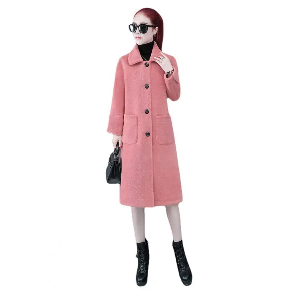 Classic Fluffy Cardigan Single Breasted Skin-Touch Cardigan Coat Winter Women Imitation Lambswool Overcoat
Classic Fluffy Cardigan Single Breasted Skin-Touch Cardigan Coat Winter Women Imitation Lambswool Overcoat