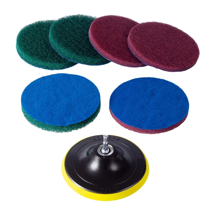 Promotion! Drill Power Brush Tile Scrubber Scouring Pads Cleaning Kit, Heavy Duty Household Cleaning Tool (Drill NOT Included)
Promotion! Drill Power Brush Tile Scrubber Scouring Pads Cleaning Kit, Heavy Duty Household Cleaning Tool (Drill NOT Included)
