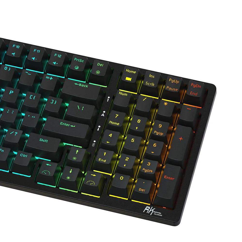 RK98 Royal Kludge Беспроводная механическая клавиатура с 98 клавишами игровая RGB