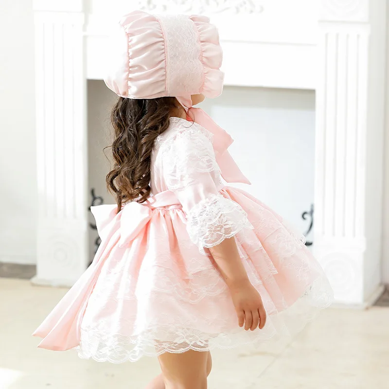 Spanish Baby Dress with Hat Girl Lolita Princess Vestidos Children Birthday Eid Party LL067
Spanish Baby Dress with Hat Girl Lolita Princess Vestidos Children Birthday Eid Party LL067