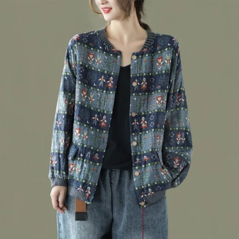 2022 Spring And Autumn New Literary Broken Flower Long Sleeve Short Casual Loose Thin Women's Jacket Female
2022 Spring And Autumn New Literary Broken Flower Long Sleeve Short Casual Loose Thin Women's Jacket Female