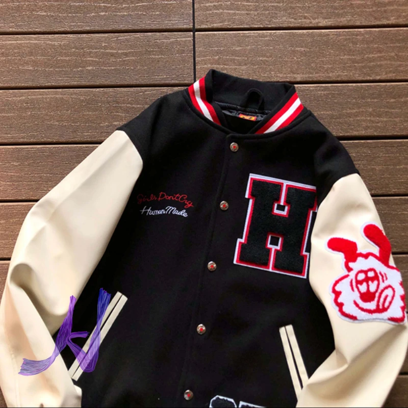 Human Made Girl Don't Cry Jacket Fashion Retro Baseball Jacket Oversize Human Made Men's Women's Jackets
Human Made Girl Don't Cry Jacket Fashion Retro Baseball Jacket Oversize Human Made Men's Women's Jackets