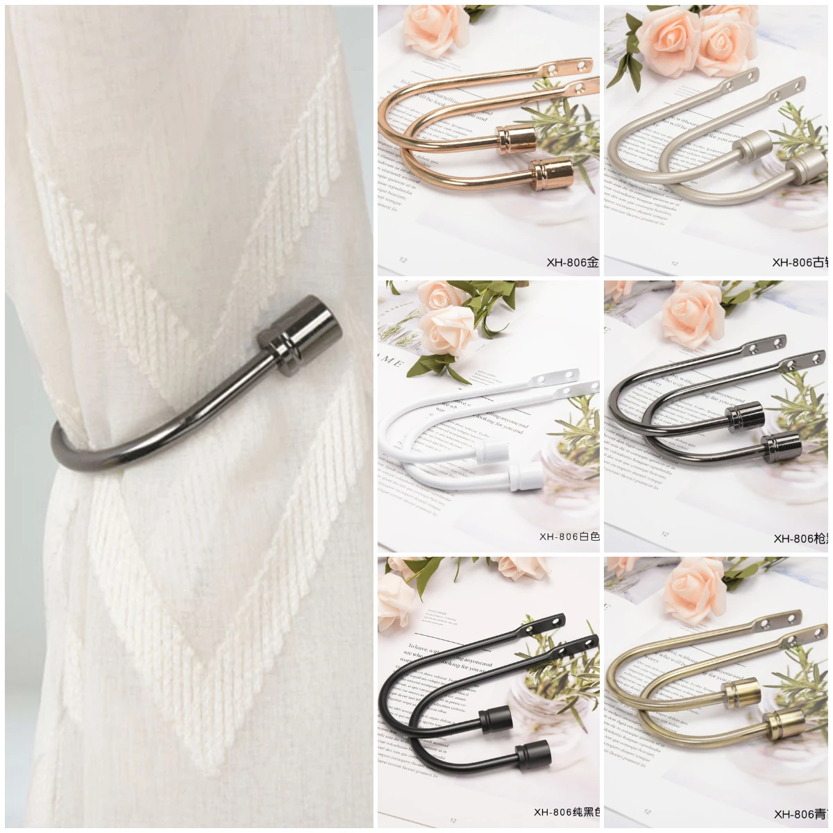 2pcs/set U Shaped Hook Metal Curtain Holder Home Bedroom Retro Design Hooks Tassel Hanging Holder Bathroom Curtain Buckle
2pcs/set U Shaped Hook Metal Curtain Holder Home Bedroom Retro Design Hooks Tassel Hanging Holder Bathroom Curtain Buckle