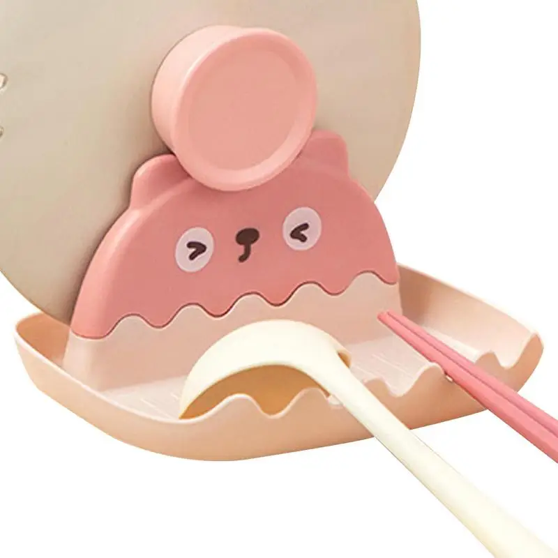 Lid Holder Spoon Pot Cover Rest Tableware Spatula Storage Rack Cartoon Shape Countertop Spoon Holder Stand Kitchen Organizer
Lid Holder Spoon Pot Cover Rest Tableware Spatula Storage Rack Cartoon Shape Countertop Spoon Holder Stand Kitchen Organizer