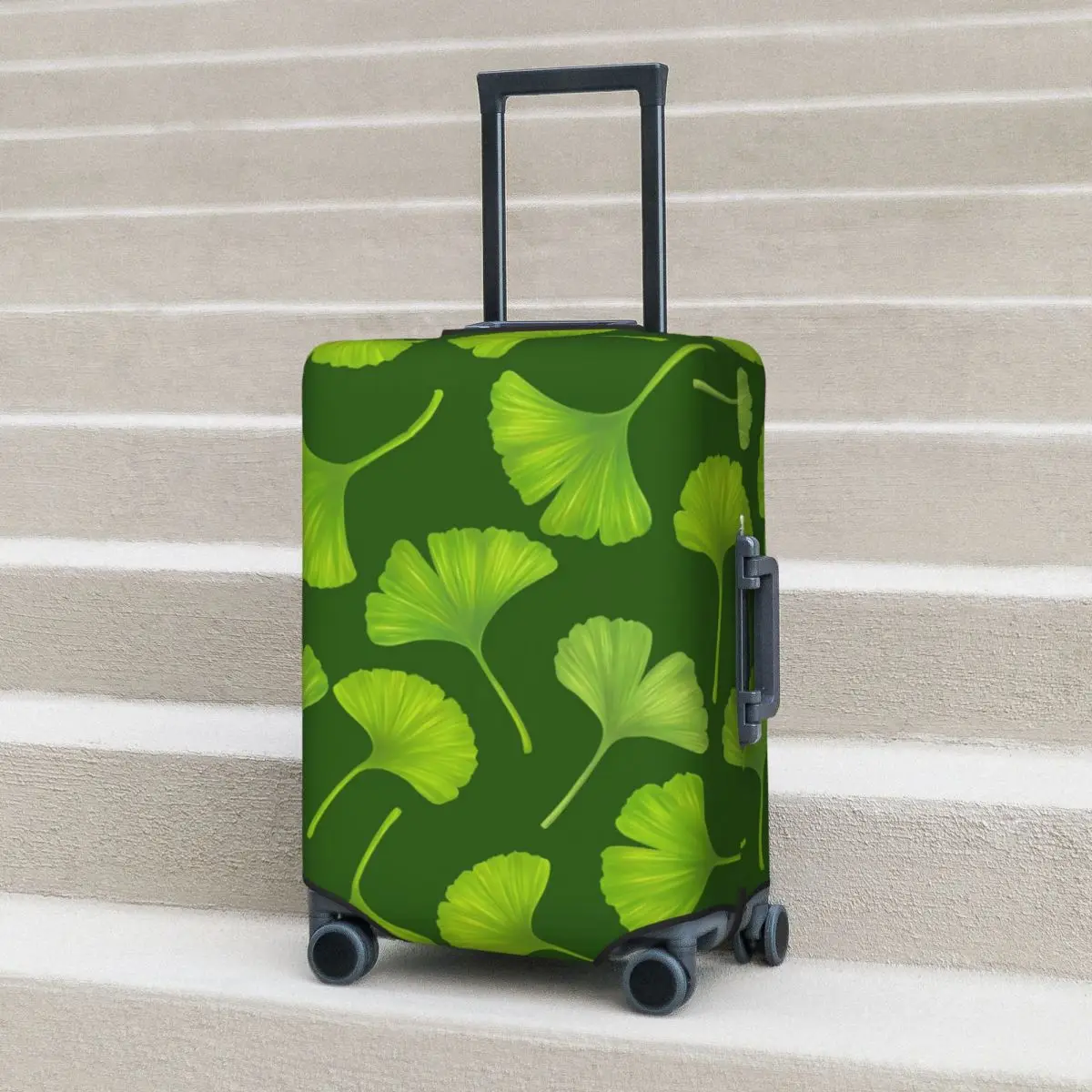 Green Ginko Biloba Suitcase Cover Cute Leaves Print Holiday Travel Elastic Luggage Case Protection 
Green Ginko Biloba Suitcase Cover Cute Leaves Print Holiday Travel Elastic Luggage Case Protection