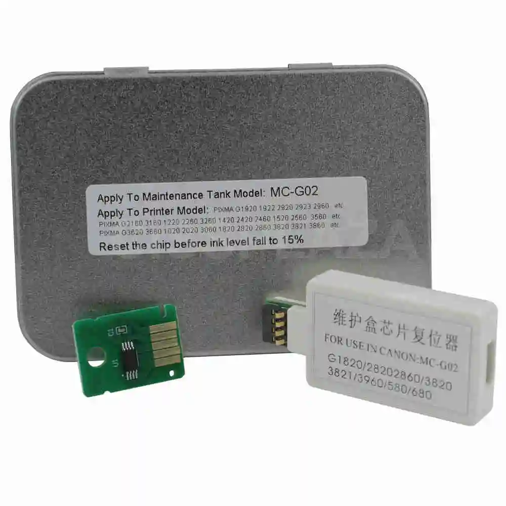 Сброс обслуживания CISSPLAZA 1X MC-G02 G02 MCG02 для Canon G2160 G3160 G1220 G2260 G3260 G3360 G1420 G2420 G2460 G3420 G3460 G3460
Сброс обслуживания CISSPLAZA 1X MC-G02 G02 MCG02 для Canon G2160 G3160 G1220 G2260 G3260 G3360 G1420 G2420 G2460 G3420 G3460 G3460