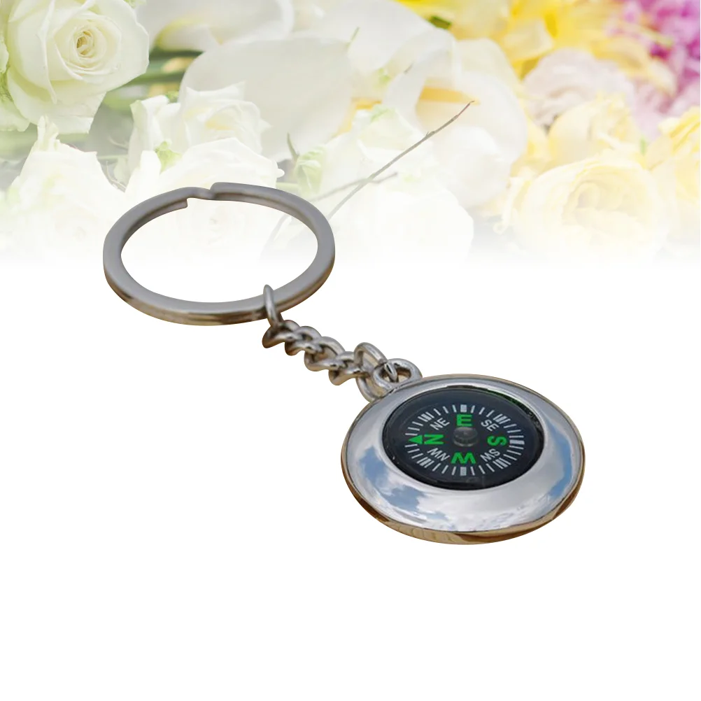 

1pcs Fashion Compass Keychain Charm Purse Bag Pendant Creative Gift Keyfob Car Keyring Party Favor