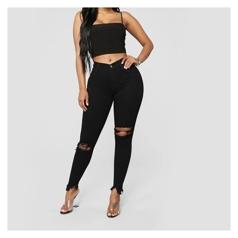 Пикантные узкие женские джинсы с дырками, модные повседневные Черные рваные брюки-карандаш со средней талией, Женские винтажные однотонные...
Пикантные узкие женские джинсы с дырками, модные повседневные Черные рваные брюки-карандаш со средней талией, Женские винтажные однотонные...