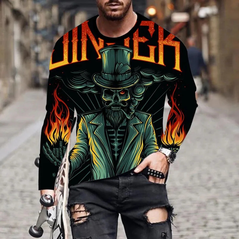 2022 New Men's T-shirt Casual Sports 3d Animation Printing Men's Long Sleeve Street Trend Youth Round Neck Pullover
2022 New Men's T-shirt Casual Sports 3d Animation Printing Men's Long Sleeve Street Trend Youth Round Neck Pullover
