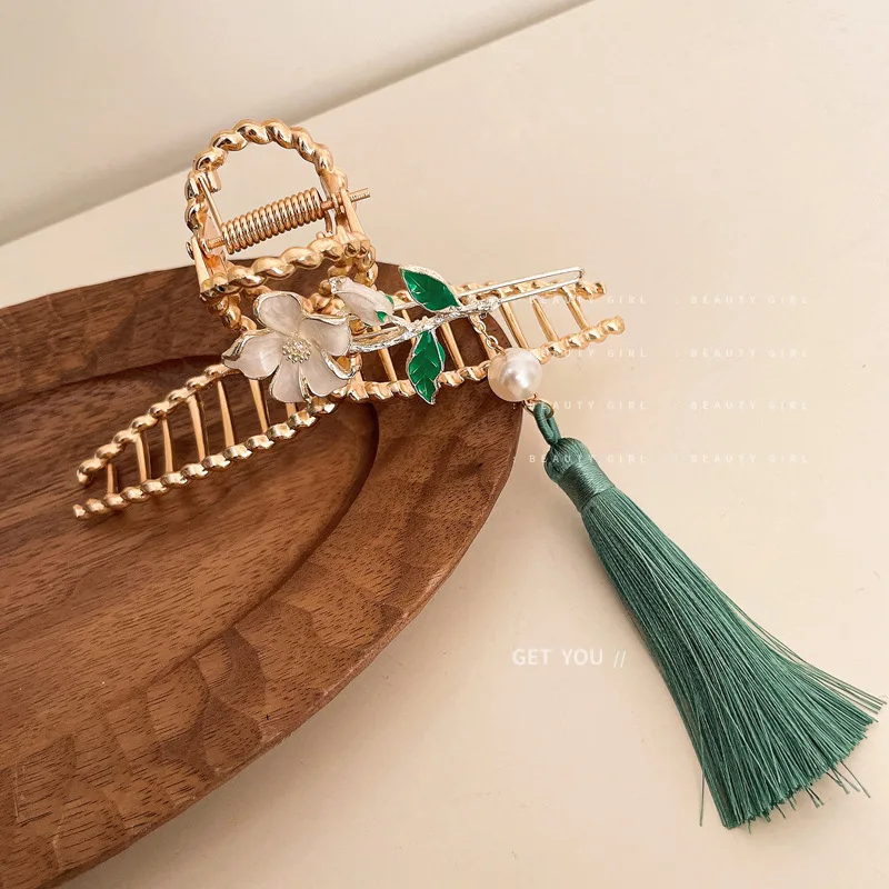 Pearl Flower Tassel Hairpin, National Tide, Simple Design Sense, Personality, Court Style Net Red Temperament, Headwear
Pearl Flower Tassel Hairpin, National Tide, Simple Design Sense, Personality, Court Style Net Red Temperament, Headwear