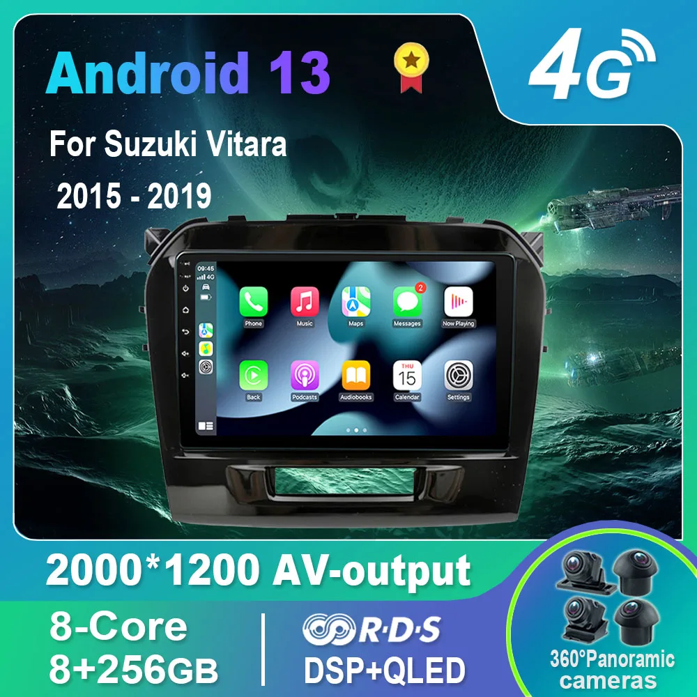 Автомагнитола на Android 13,0/Мультимедийный видеоплеер для Suzuki Vitara 2015-2019 GPS QLED Carplay DSP 4G WiFi Bluetooth
Автомагнитола на Android 13,0/Мультимедийный видеоплеер для Suzuki Vitara 2015-2019 GPS QLED Carplay DSP 4G WiFi Bluetooth
