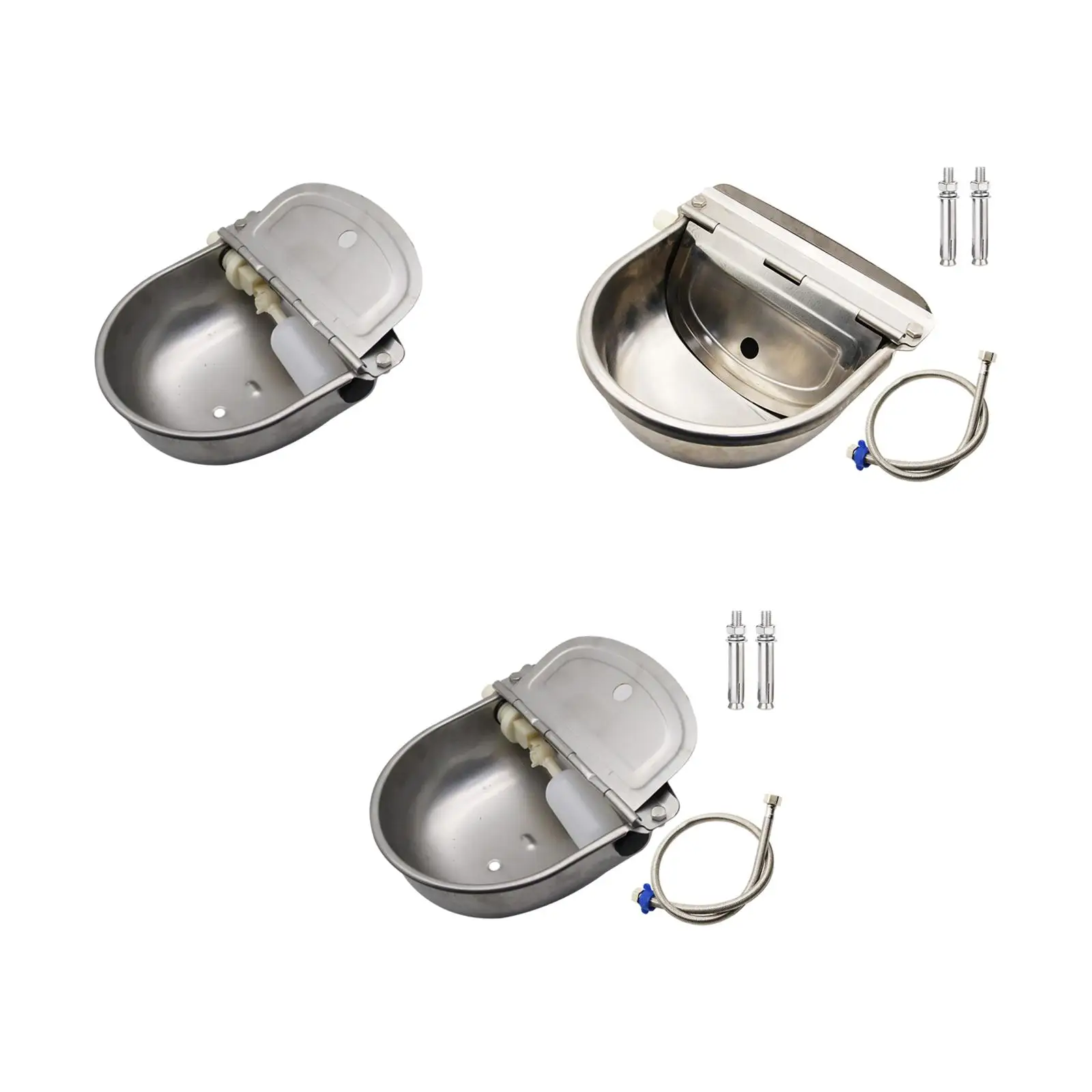 Automatic Cow Drinking Water Bowl Stainless Steel Drinker Livestock Waterer with Adjustable Float Valve Water Feeder for 
Automatic Cow Drinking Water Bowl Stainless Steel Drinker Livestock Waterer with Adjustable Float Valve Water Feeder for