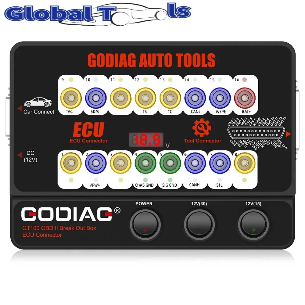 16-контактный детектор протокола GODIAG, автоматические инструменты GT100, OBDII, разъем блока управления ECU, OBDII 
16-контактный детектор протокола GODIAG, автоматические инструменты GT100, OBDII, разъем блока управления ECU, OBDII