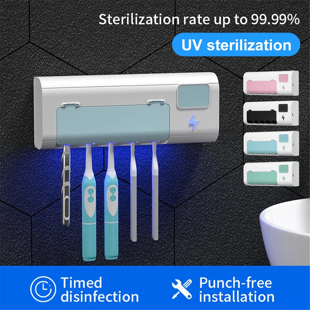 Rechargeable Toothbrush UV Toothbrush Holder Sterilizer Holder Wall Mounted Tooth Brush Storage Sanitizer Bathroom Accessories
Rechargeable Toothbrush UV Toothbrush Holder Sterilizer Holder Wall Mounted Tooth Brush Storage Sanitizer Bathroom Accessories