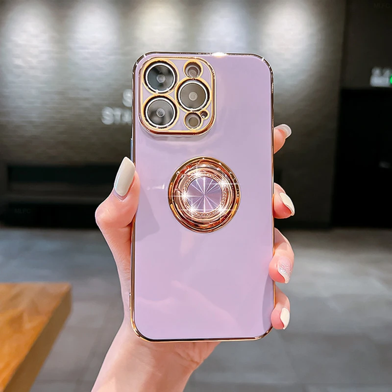Luxury Plating Glitter Case For iPhone 14 13 12 11 Pro Max XS XR X R 8 7 Plus SE 2020 Shockproof Soft Magnet Diamond Ring Covers
Luxury Plating Glitter Case For iPhone 14 13 12 11 Pro Max XS XR X R 8 7 Plus SE 2020 Shockproof Soft Magnet Diamond Ring Covers