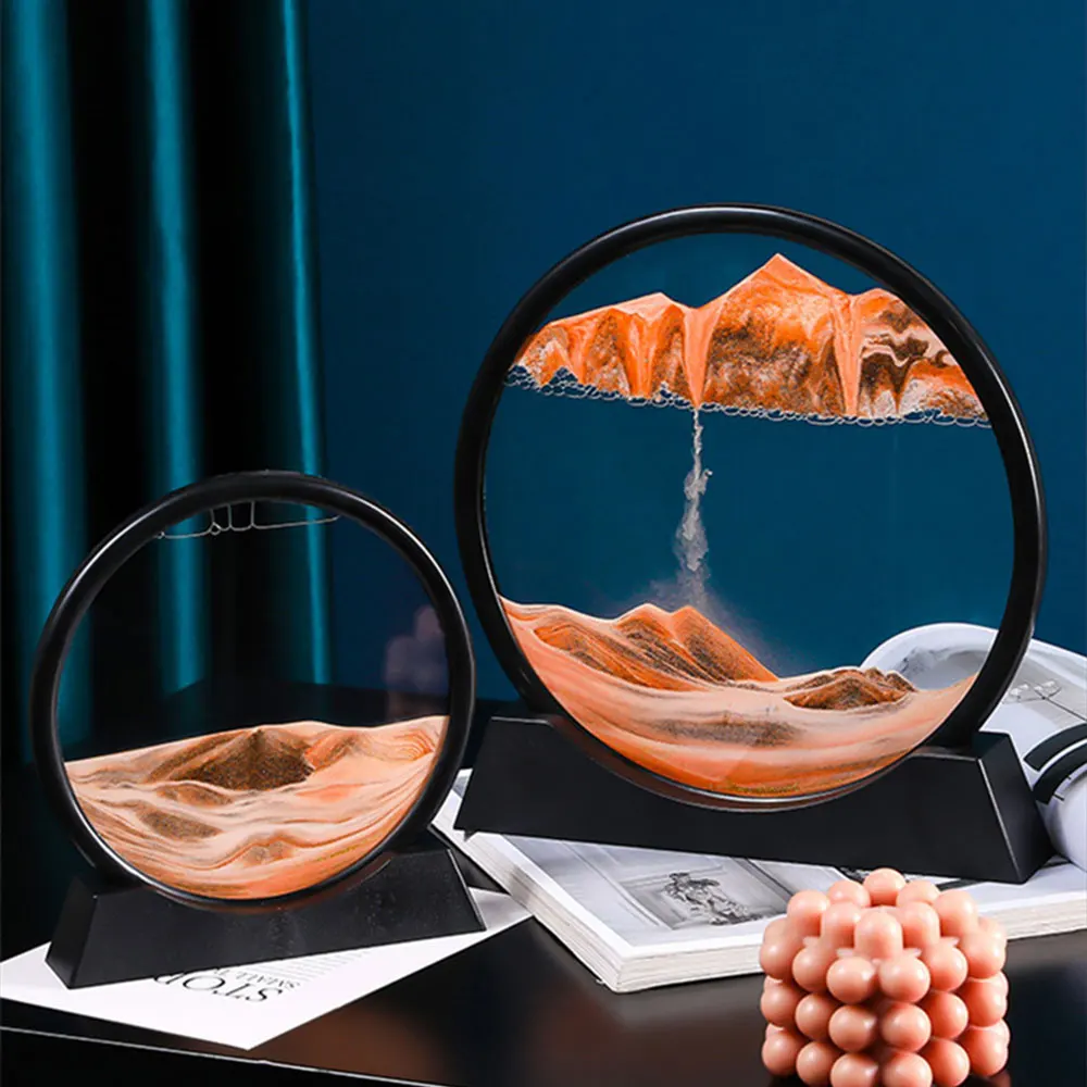 7/12inch Moving Sand Art Picture Round Glass 3D Hourglass Deep Sea Sandscape In Motion Display Flowing Sand Painting Home Decor
7/12inch Moving Sand Art Picture Round Glass 3D Hourglass Deep Sea Sandscape In Motion Display Flowing Sand Painting Home Decor