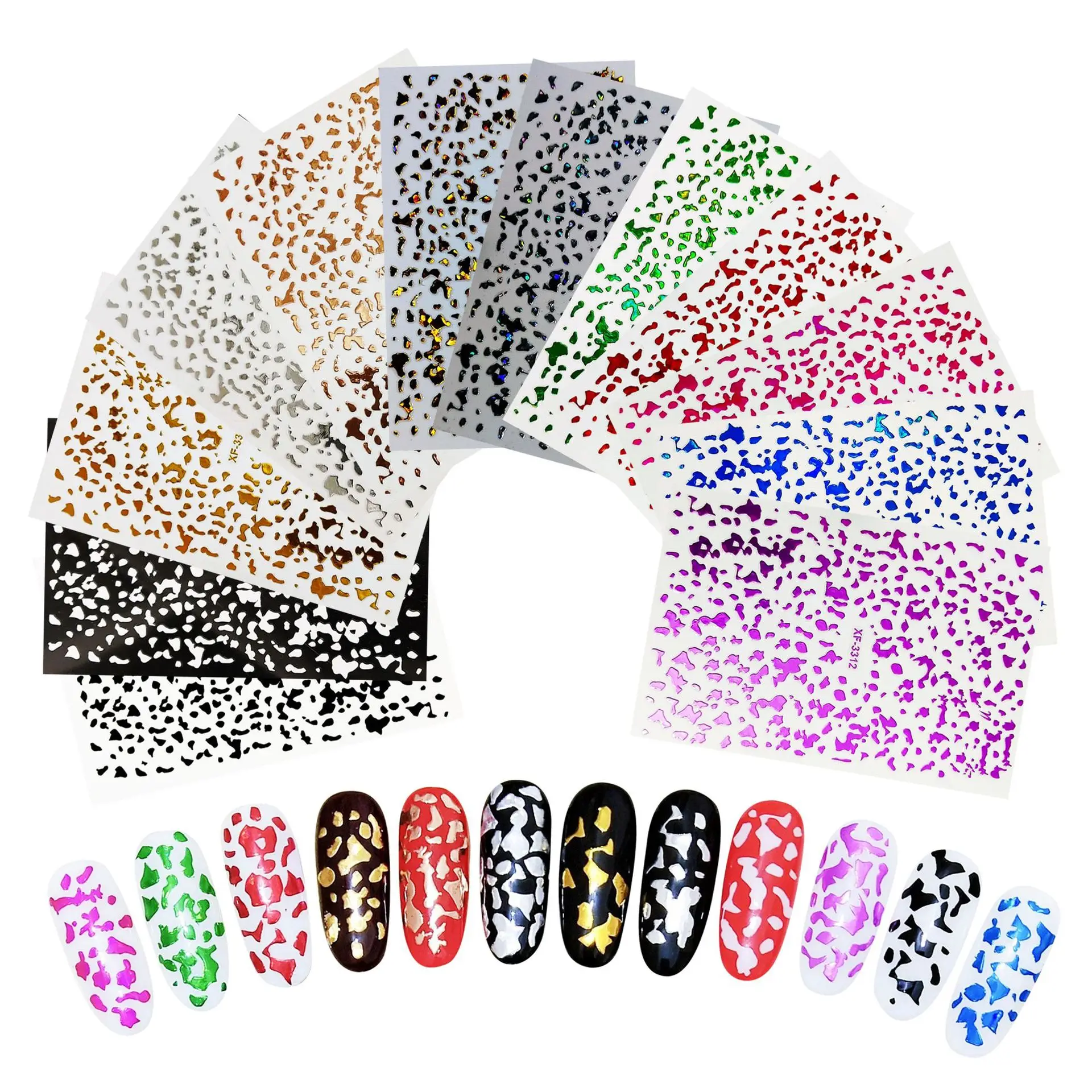 1PCS Black Snake Leopard Print Stickers Animal Hair Cow Zebra Pattern Nail Charms Adhesive Decal Manicure Slider on Nails
1PCS Black Snake Leopard Print Stickers Animal Hair Cow Zebra Pattern Nail Charms Adhesive Decal Manicure Slider on Nails