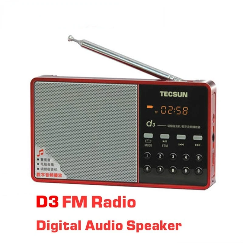 AWIND D3 digital audio speaker portable mini pocket radio semiconductor FM radio receiver MP3 player supports TF Card playback
AWIND D3 digital audio speaker portable mini pocket radio semiconductor FM radio receiver MP3 player supports TF Card playback