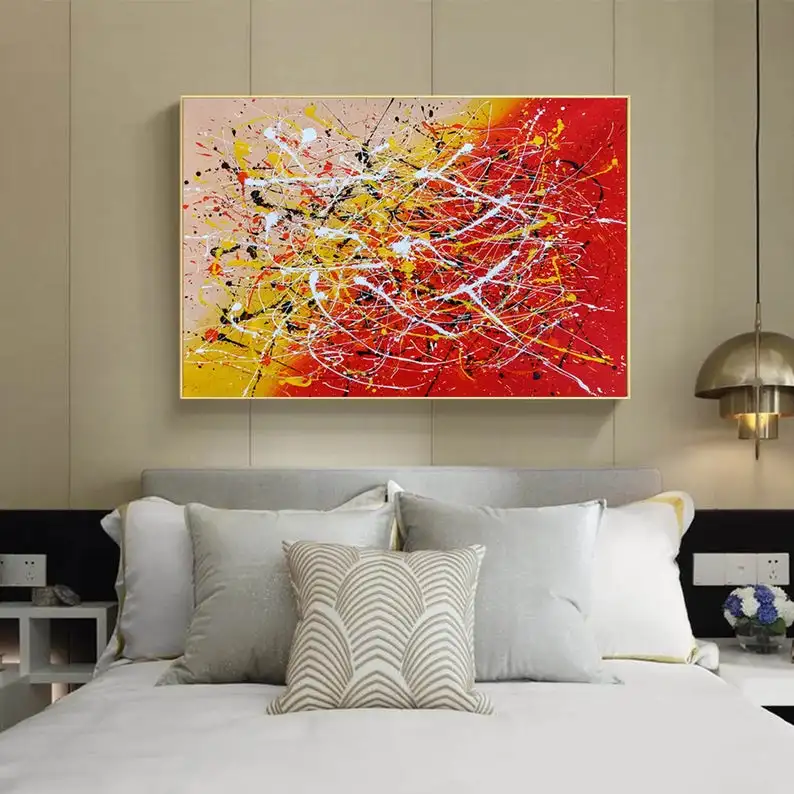 Red and Yellow Large Painting Inspired Art Original Artwork Abstract Painting Canvas Wall Art Paintings Jackson Pollock Style
Red and Yellow Large Painting Inspired Art Original Artwork Abstract Painting Canvas Wall Art Paintings Jackson Pollock Style