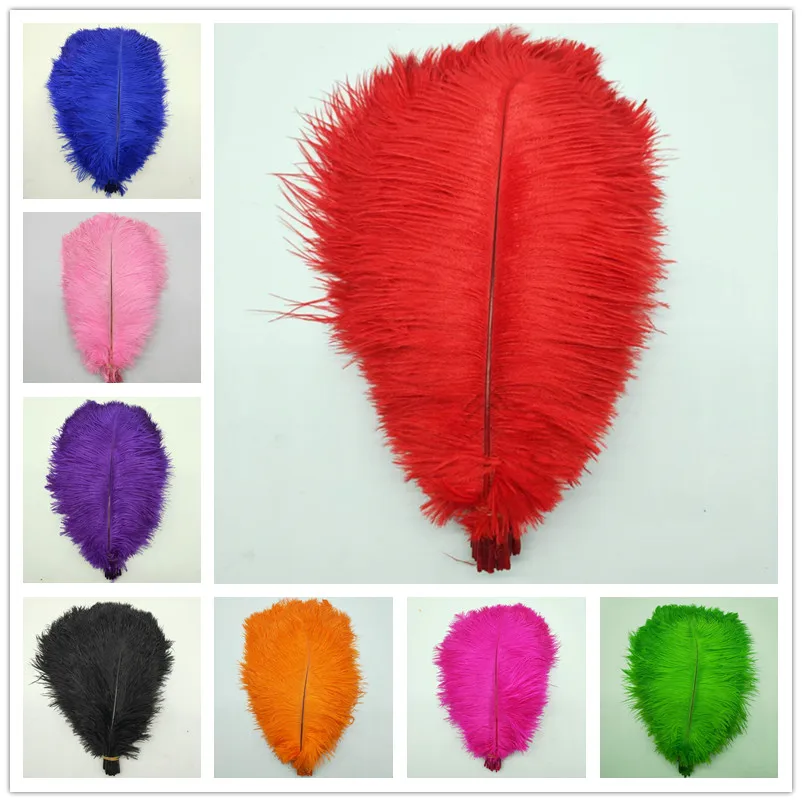 

Wholesale 500Pcs/lot 30-35cm Natural Ostrich Feathers Diy Jewelry Accessories Wedding Party Decorations Plume Ostrich Feather