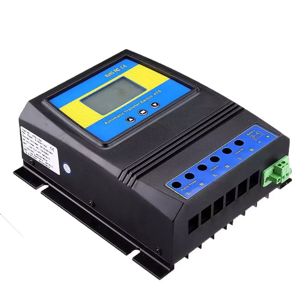 NEW Automatic ATS Dual Power Transfer Switch Solar Charge Controller for Solar wind System DC 12V 24V 48V AC 110V 220V on/off gr
NEW Automatic ATS Dual Power Transfer Switch Solar Charge Controller for Solar wind System DC 12V 24V 48V AC 110V 220V on/off gr