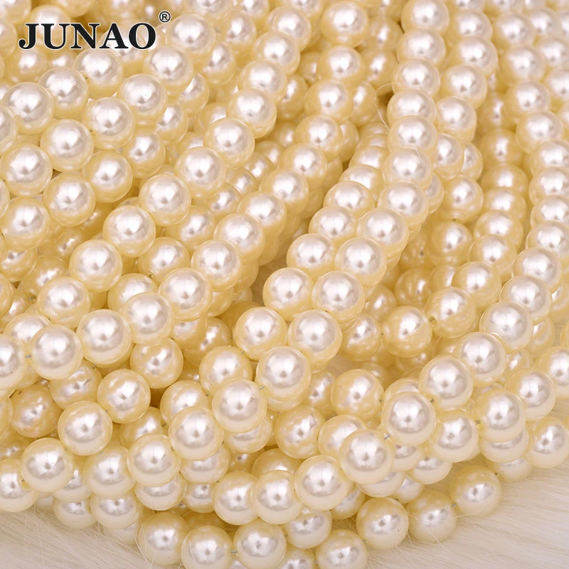 JUNAO 3 4 6 8 10 12 16 18 20 25mm Sewing Beige Pearl ABS Plastic Round Rhinestones Beads For Dress Decoration Needlework Making
JUNAO 3 4 6 8 10 12 16 18 20 25mm Sewing Beige Pearl ABS Plastic Round Rhinestones Beads For Dress Decoration Needlework Making