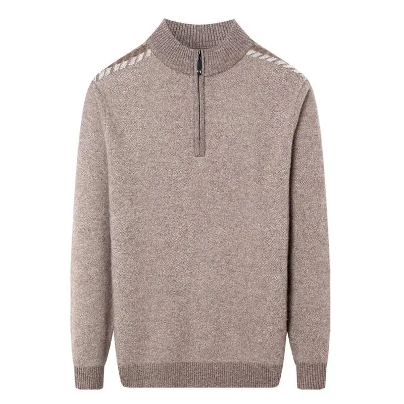 New Arrival Men 100% Pure Cashmere Winter Half High Zipper Collar Thickened Computer Knitted Thick Pullovers Sweater Size XS-3XL
New Arrival Men 100% Pure Cashmere Winter Half High Zipper Collar Thickened Computer Knitted Thick Pullovers Sweater Size XS-3XL