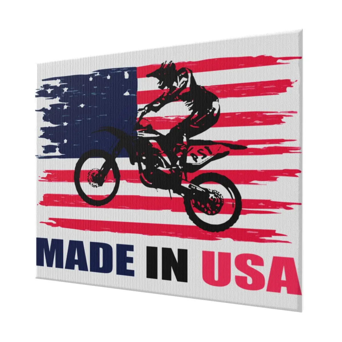 New American Flags And Motorcyclists High-quality canvas frameless decorative painting 20x24in (horizontal style)
New American Flags And Motorcyclists High-quality canvas frameless decorative painting 20x24in (horizontal style)