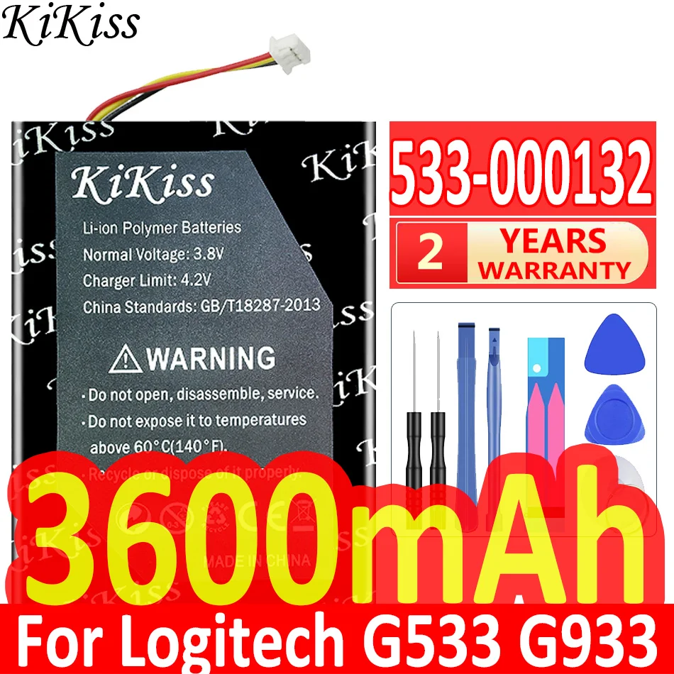 Мощный аккумулятор KiKiss 3600-533 на 000132 мА · ч для Logitech G533 G933, аккумуляторы большой емкости, аккумулятор + Подарочные инструменты
Мощный аккумулятор KiKiss 3600-533 на 000132 мА · ч для Logitech G533 G933, аккумуляторы большой емкости, аккумулятор + Подарочные инструменты