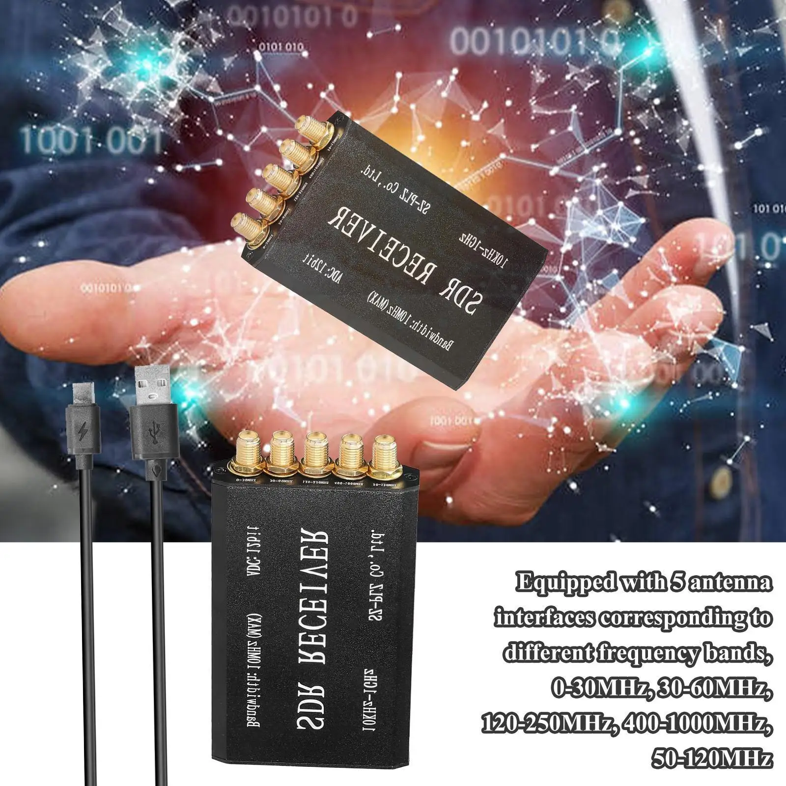 RSP1 Msi2500 Msi001 USB Type-C 10KHz To 1GHz Software Radios Reciver Receiving Moudle Radios ADC 12Bit DIY Defined Accessor G0E5
RSP1 Msi2500 Msi001 USB Type-C 10KHz To 1GHz Software Radios Reciver Receiving Moudle Radios ADC 12Bit DIY Defined Accessor G0E5