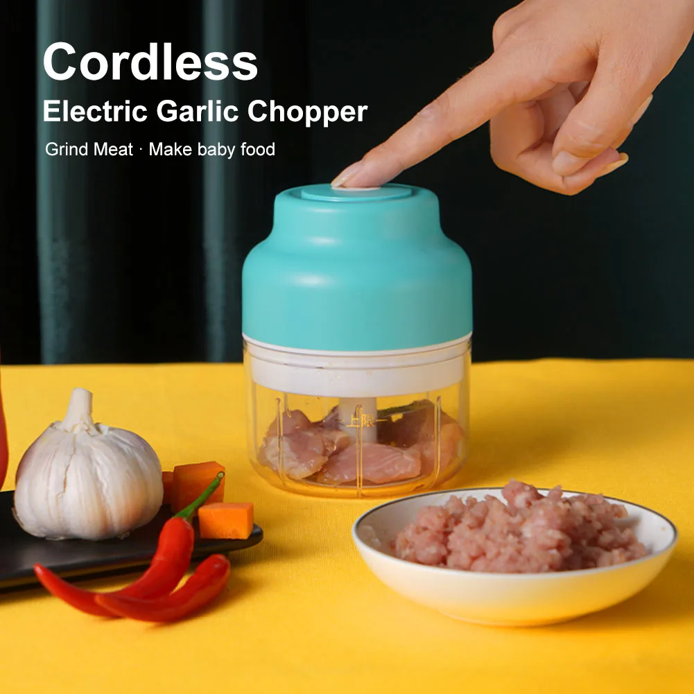 Electric Mini Garlic Masher Chopper Wireless USB Rechargeable Food Chopper Meat Grinder Vegetable Chopper Home Kitchen Gadgets
Electric Mini Garlic Masher Chopper Wireless USB Rechargeable Food Chopper Meat Grinder Vegetable Chopper Home Kitchen Gadgets