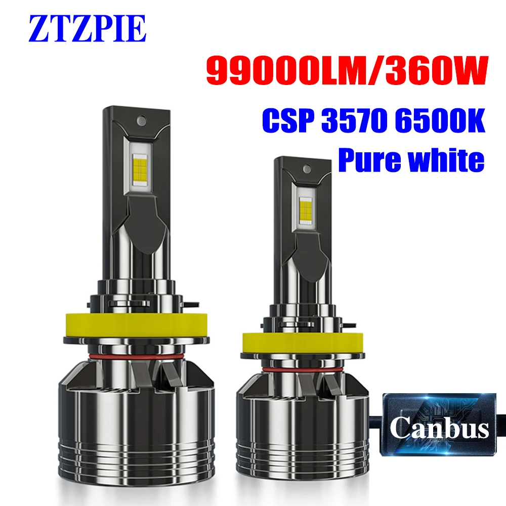 ZTZPIE 6500K 99000LM HB3 HB4 9005 9006 H3 H1 H8 H7 H4 H11 H9 Bulb Canbus Led Car Headlight CSP 3570 Auto Fog Light 12V 360W
ZTZPIE 6500K 99000LM HB3 HB4 9005 9006 H3 H1 H8 H7 H4 H11 H9 Bulb Canbus Led Car Headlight CSP 3570 Auto Fog Light 12V 360W