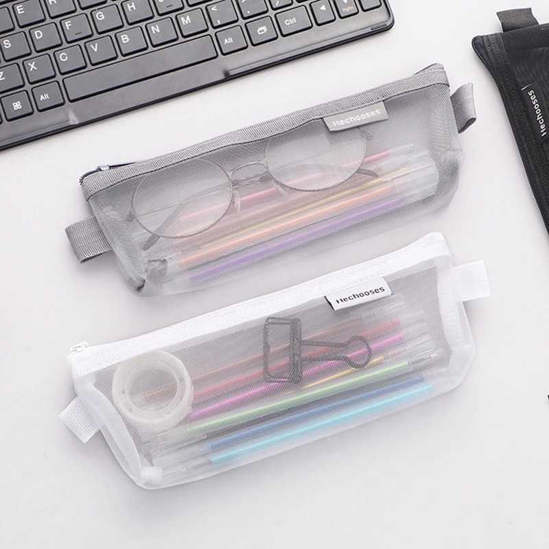 1pc Pencil case Simple Transparent Mesh Pencil Case Office Student Pencil Cases Nylon Pen Box
1pc Pencil case Simple Transparent Mesh Pencil Case Office Student Pencil Cases Nylon Pen Box