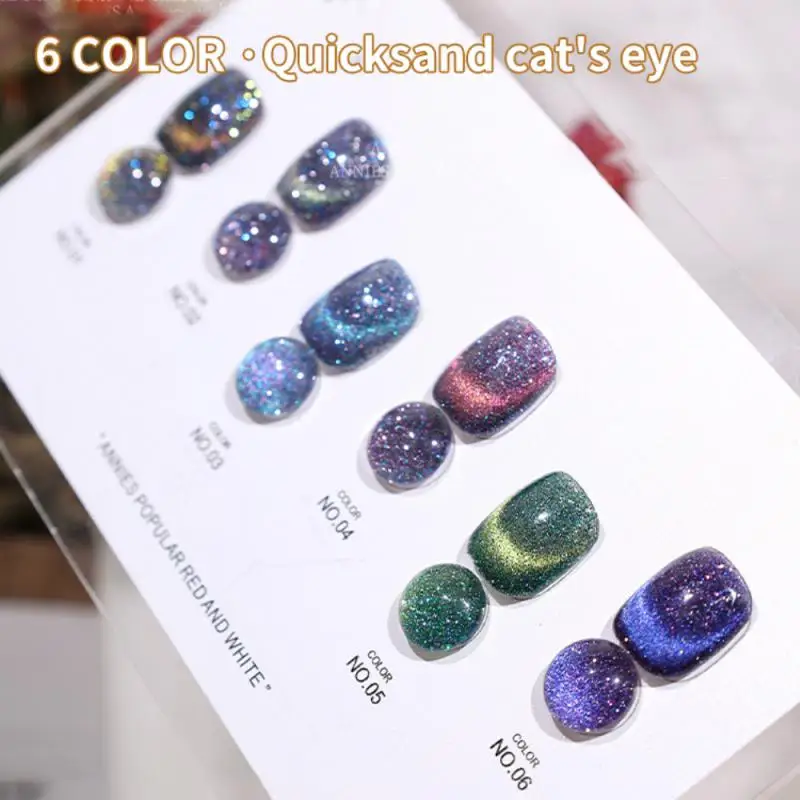 6colors Cat's Eye Nail Polish Gel Set Ice Permeating Amber Broken Drill Glitter Phototherapy Glue With Display Board Nail Plate
6colors Cat's Eye Nail Polish Gel Set Ice Permeating Amber Broken Drill Glitter Phototherapy Glue With Display Board Nail Plate