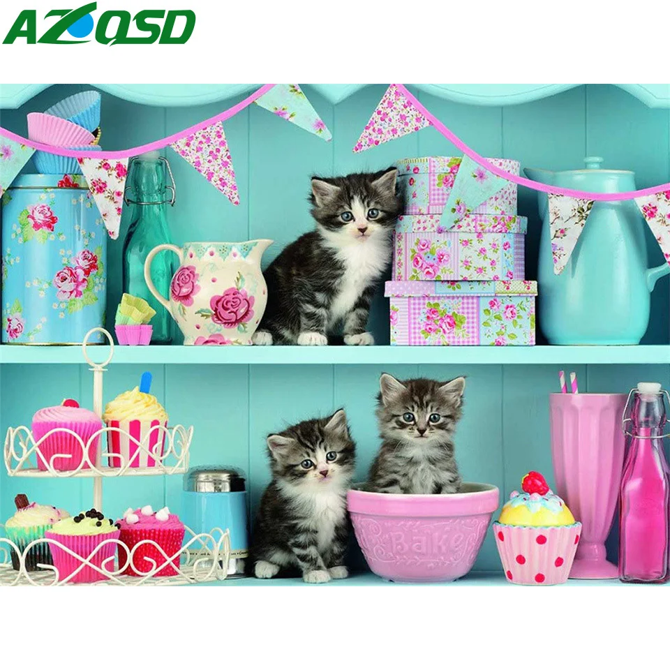 AZQSD Painting By Numbers Animal Cat 40x50cm Framed Adult Paint By Numbers Picture For Living Room Home Decoration
AZQSD Painting By Numbers Animal Cat 40x50cm Framed Adult Paint By Numbers Picture For Living Room Home Decoration
