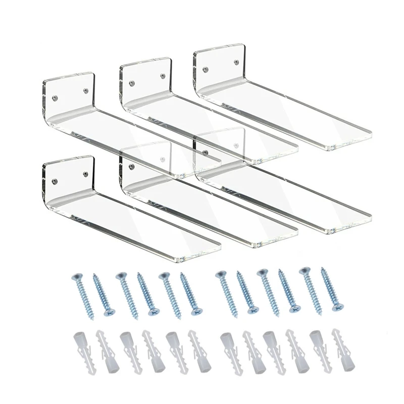 6pcs Floating Shoe Display Clear Acrylic Sneaker Shelves Includes Cross Screws NEW 
6pcs Floating Shoe Display Clear Acrylic Sneaker Shelves Includes Cross Screws NEW