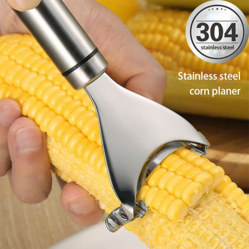 

New Stainless Steel Corn Stripper Corns Threshing Kitchen Accessories Thresher Kerneler Peeler Fruit Vegetable Kitchen Gadgets
